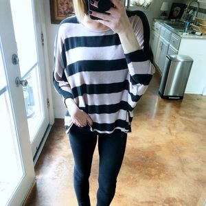 ✨Pants Store Striped Dolman Sleeve Knit Top